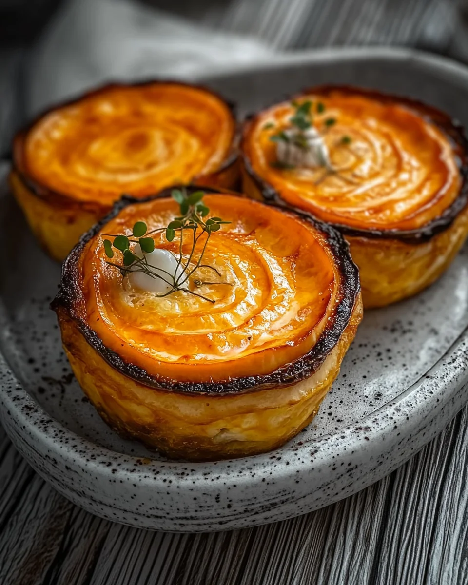 Flans au corail de coquilles Saint-Jacques