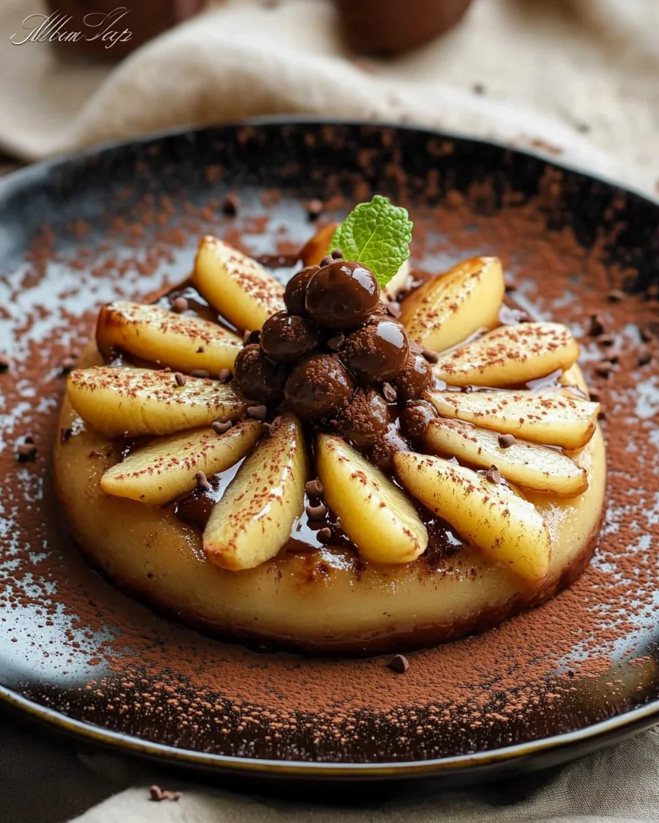 Fondant allégé poires & chocolat