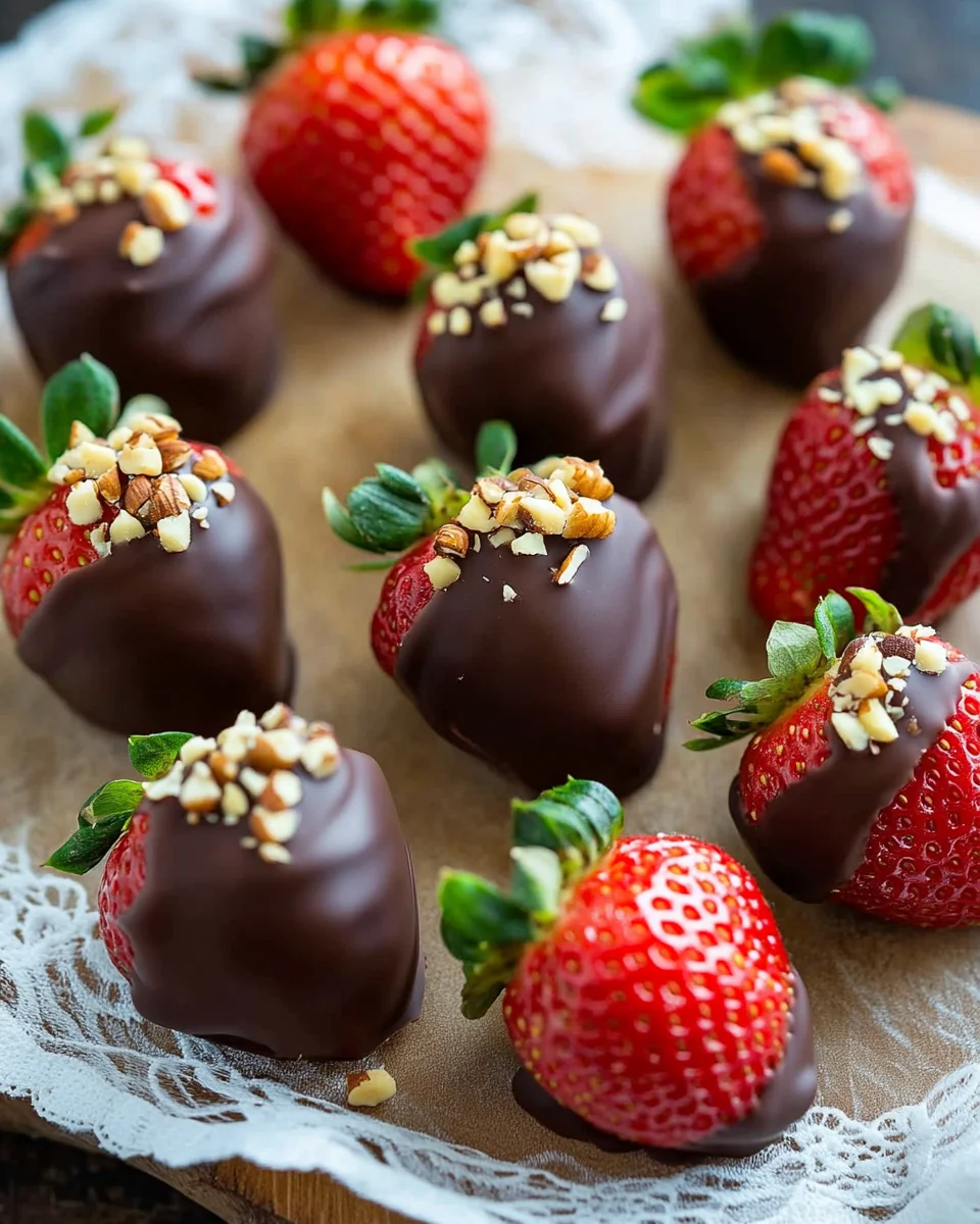 Fraises Enrobées de Chocolat Faciles