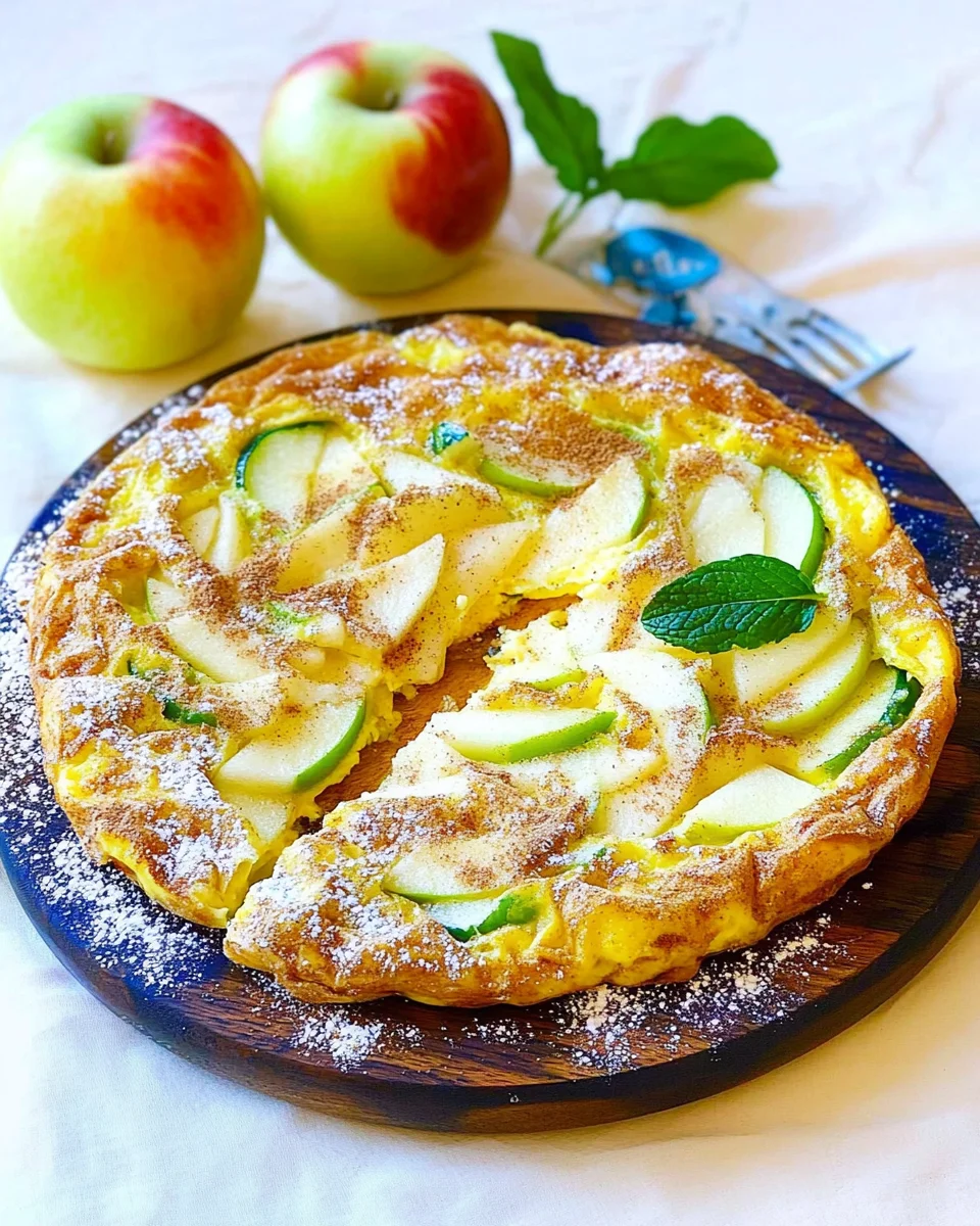 Frittata sucrée aux pommes et à la cannelle : un petit-déjeuner facile et gourmand image 2