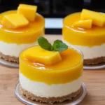 Gâteau au fromage et à la mangue, sans cuisson