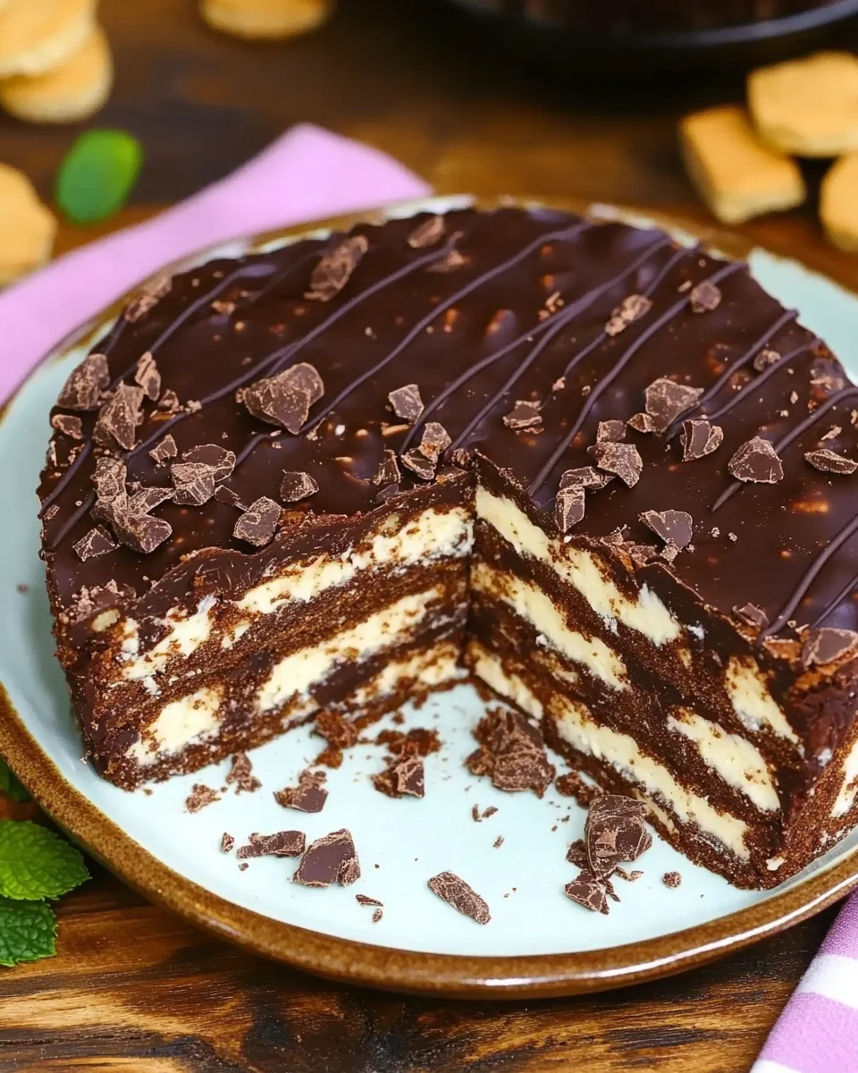 Gâteau aux Biscuits et au Chocolat Sans Cuisson : Le Célèbre « Lazy Cake » Européen