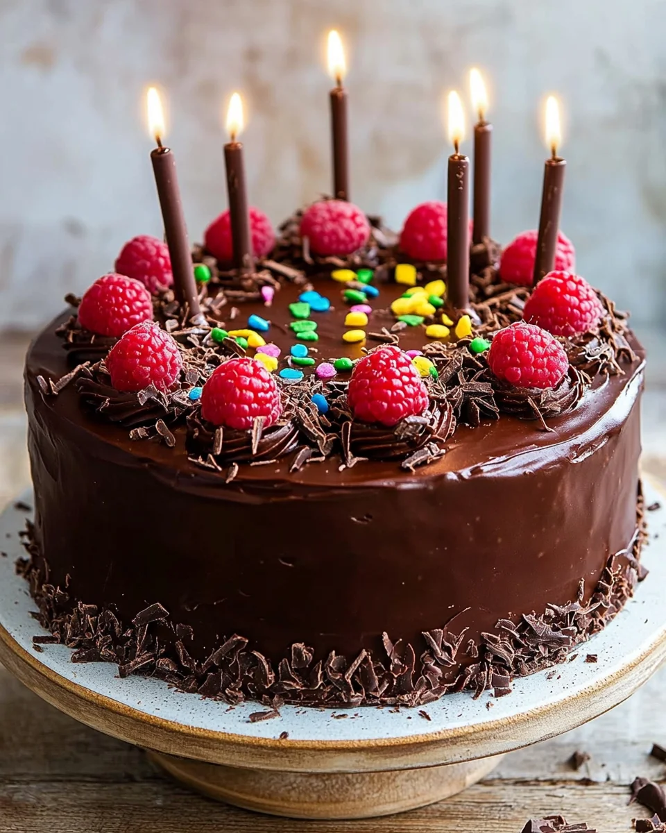 Gâteau d'Anniversaire au Chocolat