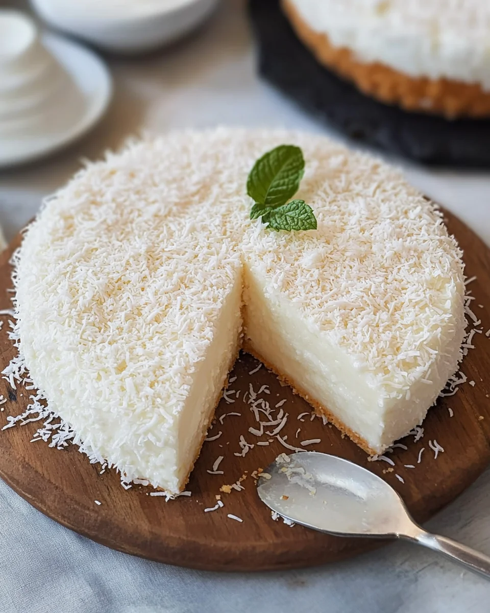 Gâteau fondant noix de coco