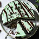 Gâteau glacé à la menthe et aux pépites de chocolat
