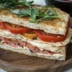 Gâteau Sandwich au Thon et aux Tomates