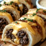 Garlic Butter Beef Cheeseburger Roll-Ups
