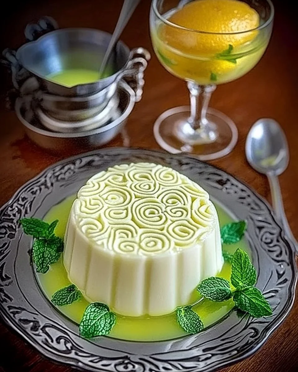 Gelée crémeuse de mosaïque de citron