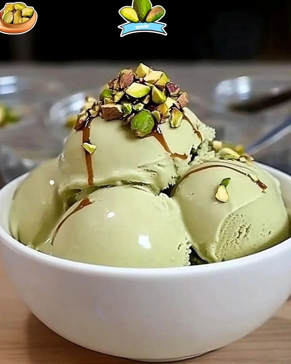 Glace à la pistache sans sorbetière : seulement 3 ingrédients !