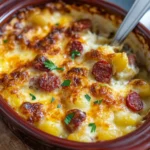 Gratin de gnocchis au chorizo