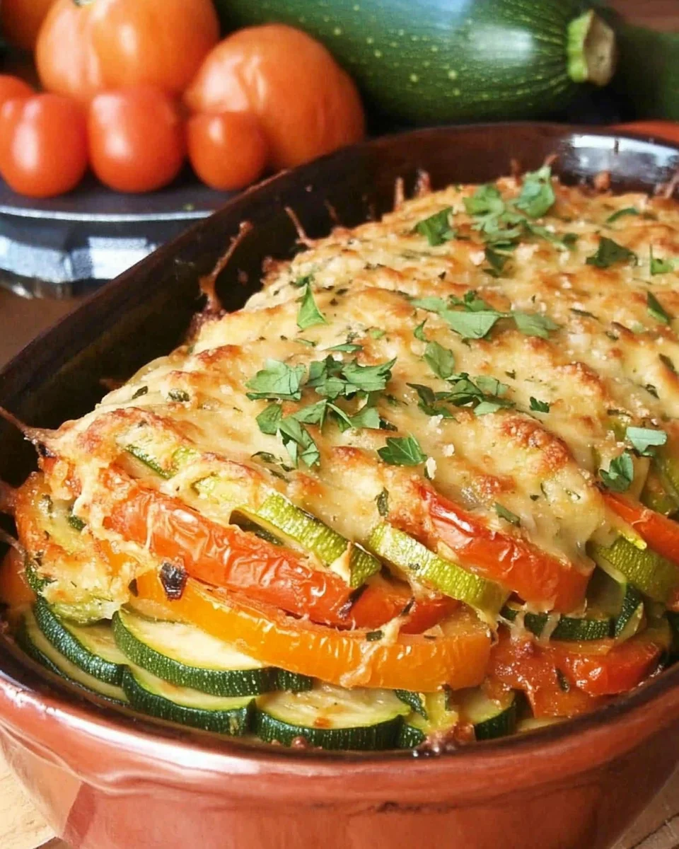 Gratin de légumes végétalien