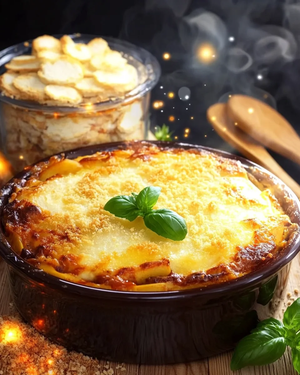 Gratin façon restaurant italien à l’Air Fryer — Un dîner simple et délicieux en 10 minutes
