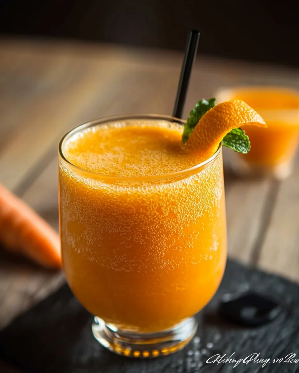 Jus de carotte aux oranges