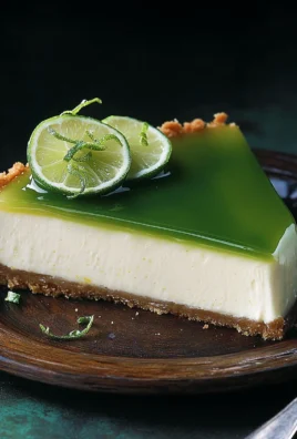 Key Lime Cheesecake et glaçage au citron vert