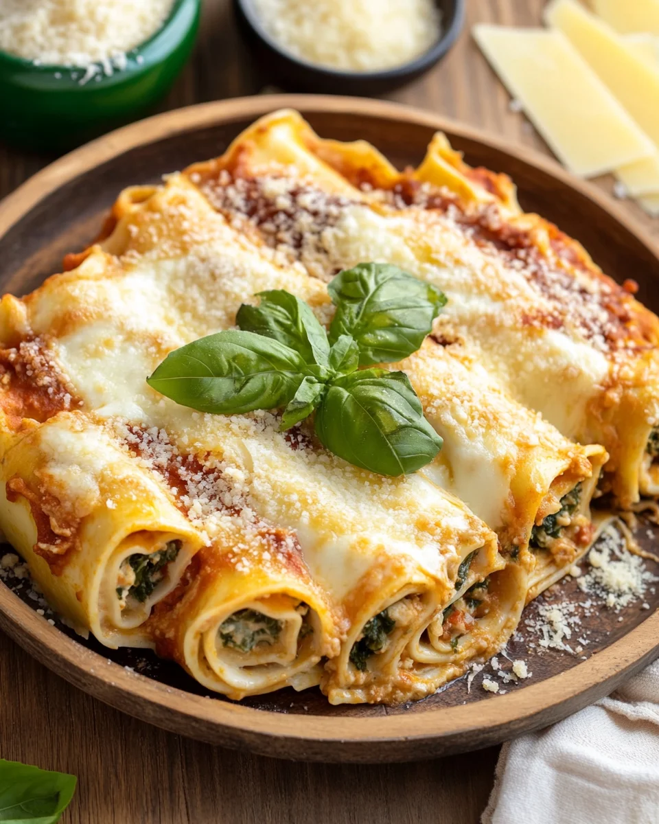 Lasagnes roulées aux pâtes fraîches