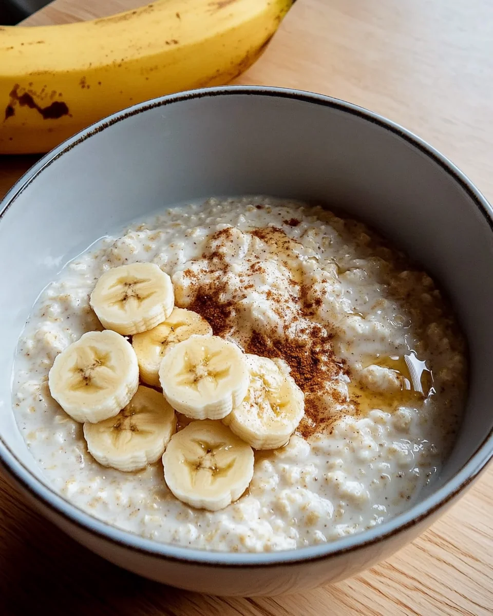 Le petit-déjeuner le plus sain et le plus rassasiant : un porridge crémeux à la banane prêt en quelques minutes