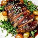 Magret de canard et son confit d’oignons à la sauce soja sucrée !