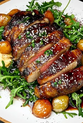 Magret de canard et son confit d’oignons à la sauce soja sucrée !
