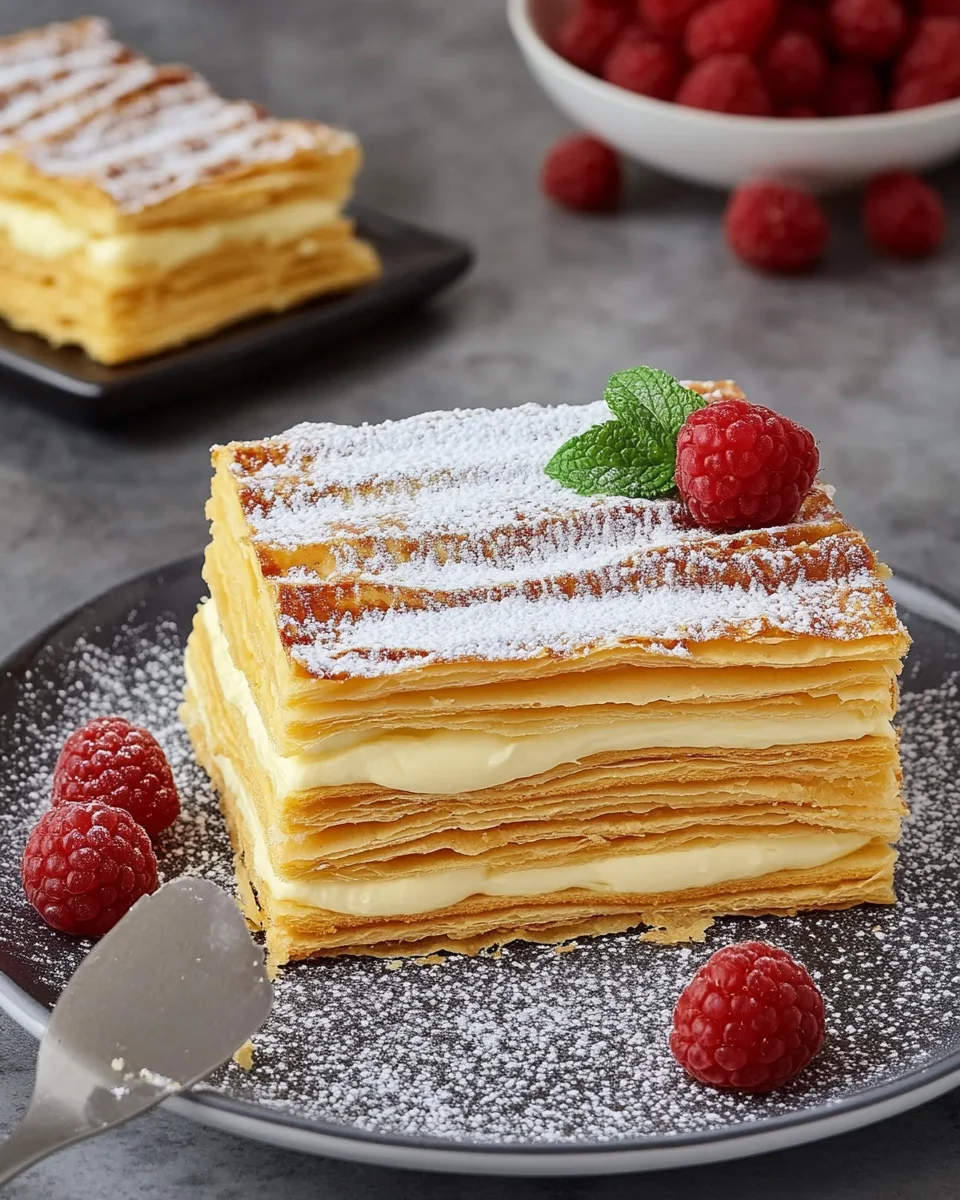 Mille-feuille à la Crème Pâtissière Maison