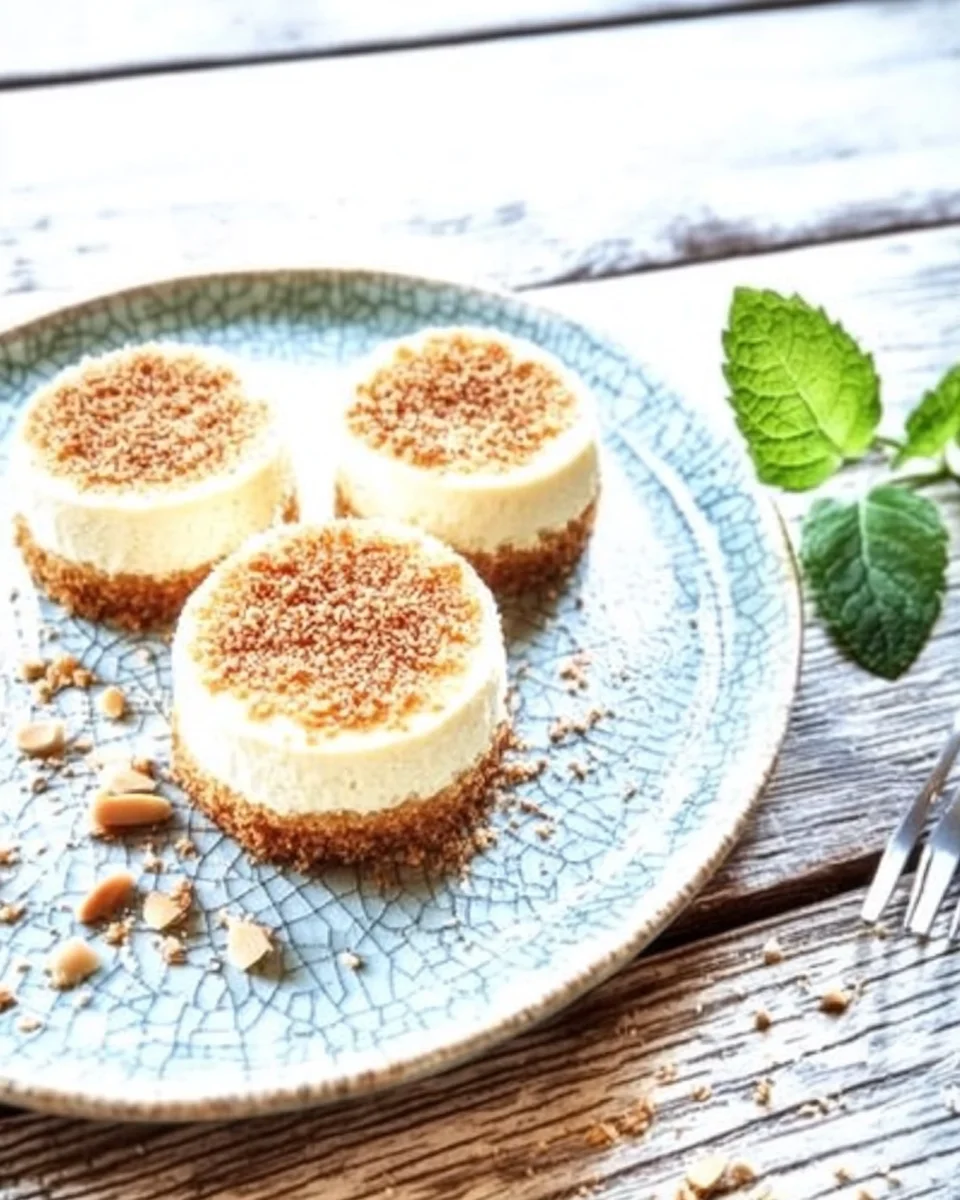Mini Cheesecakes au Yaourt Grec Sans Cuisson et Sans Sucre