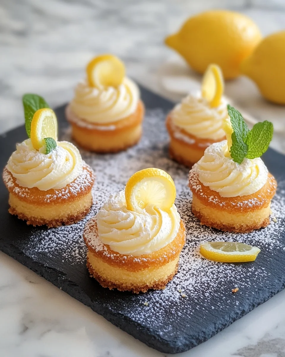Mini-gâteaux aux amandes et crème au limoncello