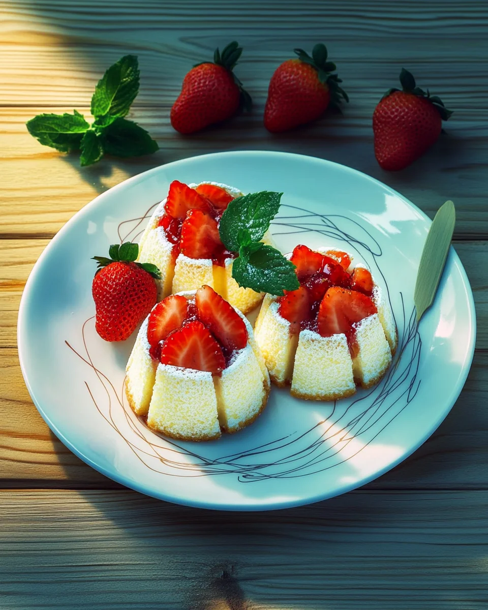 Mini Gâteaux Fraise Sans Cuisson