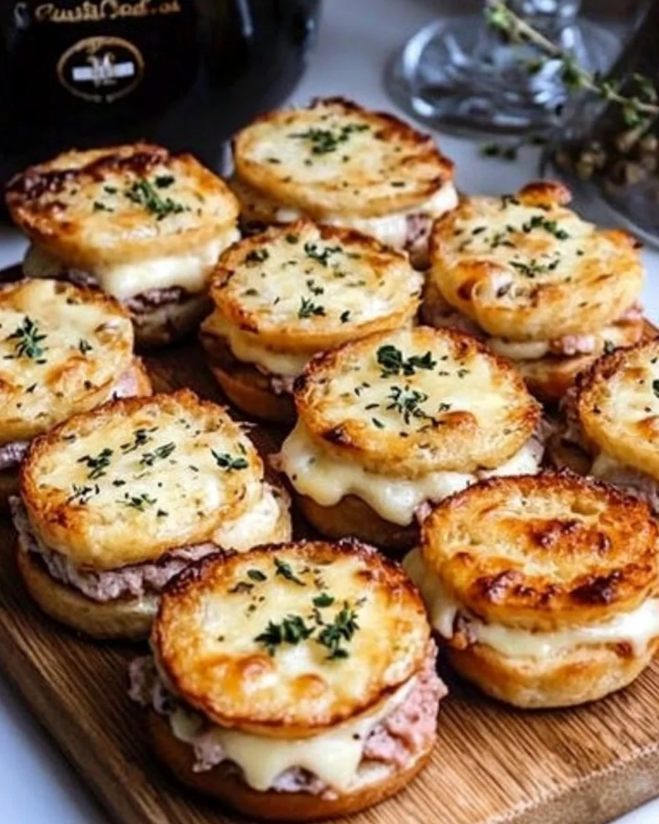 Mini sandwichs croustillants au fromage