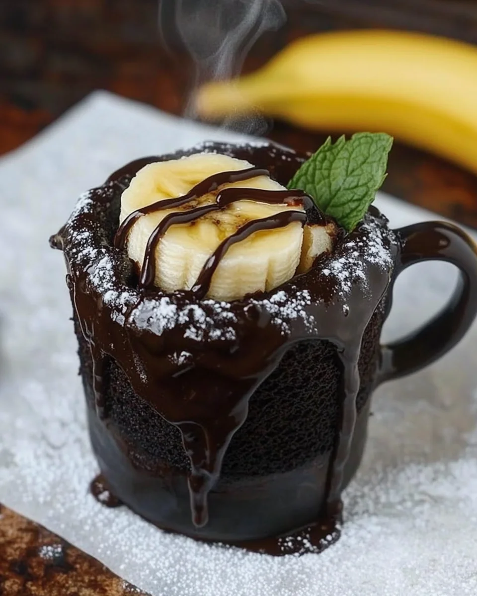 Mug Cake Banane-Chocolat au Micro-ondes : un Dessert Express en 10 Minutes image 2