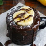 Mug Cake Banane-Chocolat au Micro-ondes : un Dessert Express en 10 Minutes