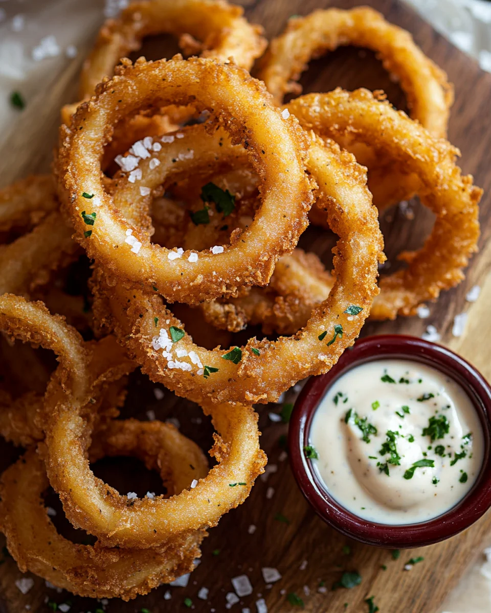 Onion Rings – Beignets d’Oignons Croustillants