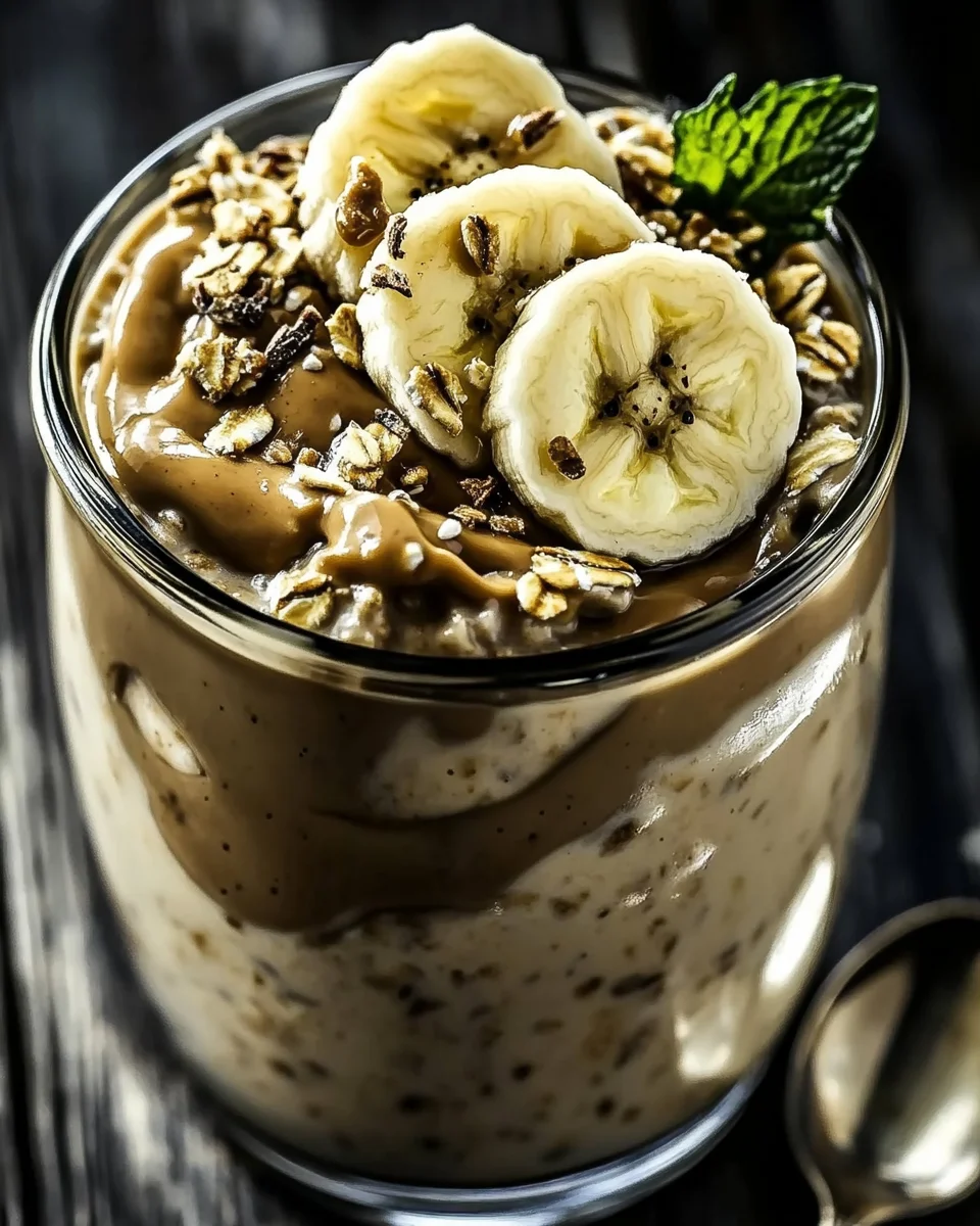 Overnight Oats Banane & Beurre de Cacahuète — Crémeux et Gourmands image 2