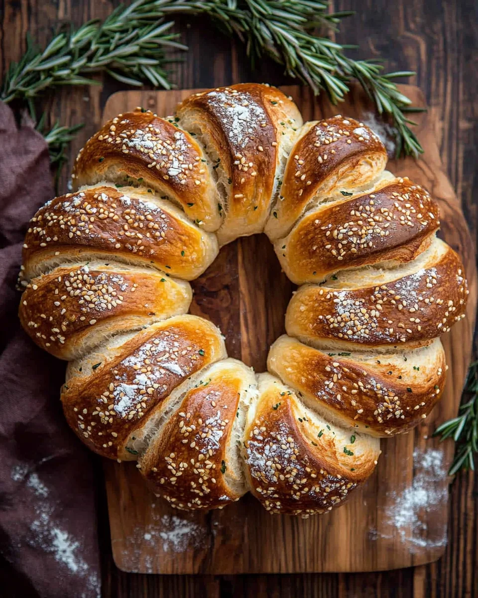 Pain Couronne Maison – Recette Facile de Pain Tressé Festif