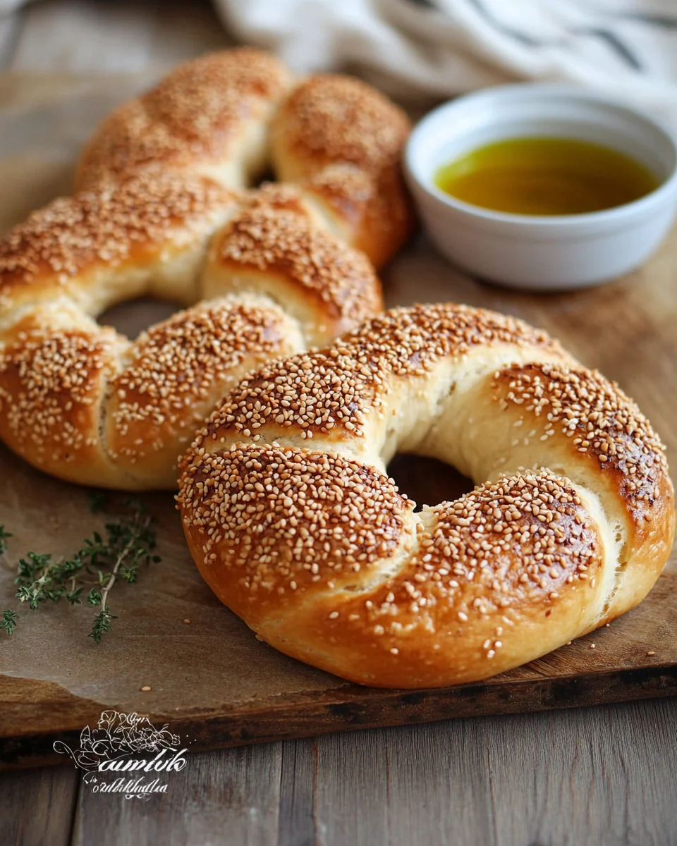 Pain Simit turc : irrésistiblement croustillant et moelleux