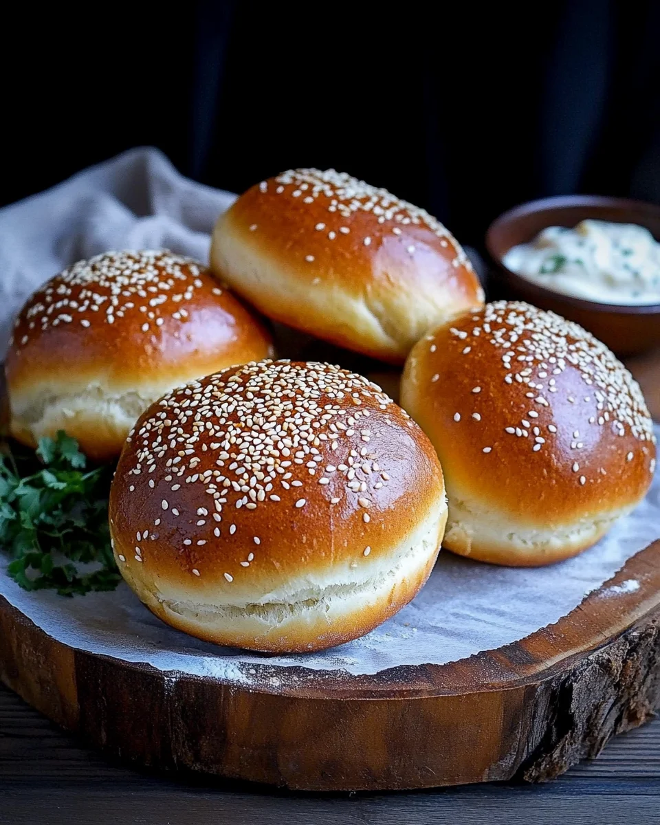 Pains à burgers brioché extra moelleux (Buns)