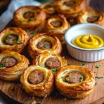 Palmiers feuilletés à la saucisse