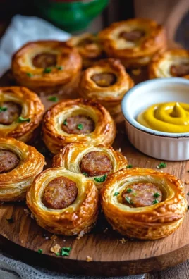 Palmiers feuilletés à la saucisse