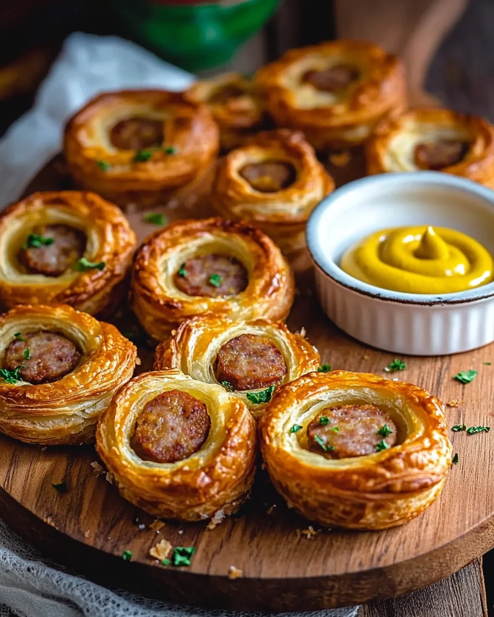 Palmiers feuilletés à la saucisse