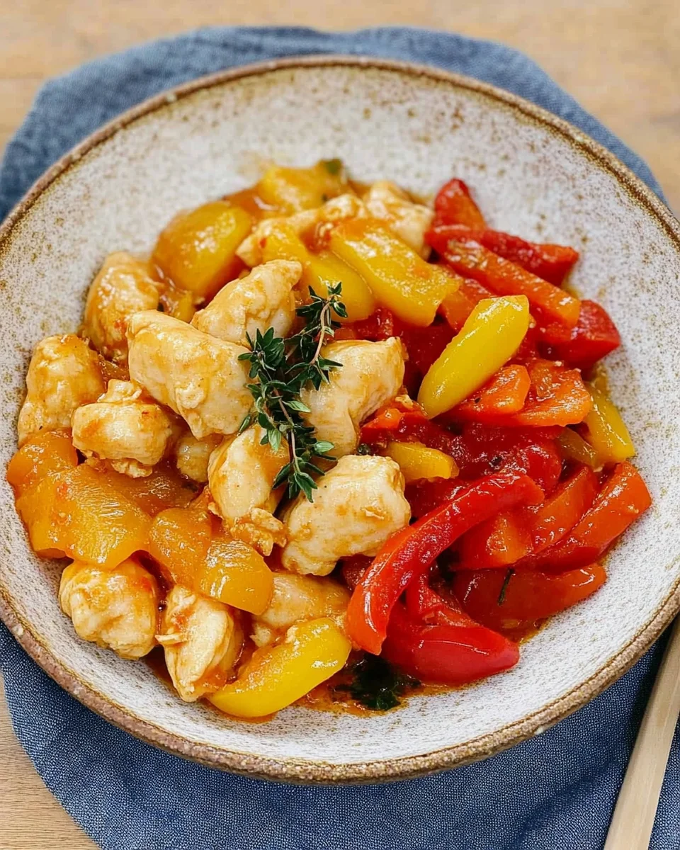 Poêlée de Poulet aux Poivrons : Simple, Saine et Savoureuse image 2