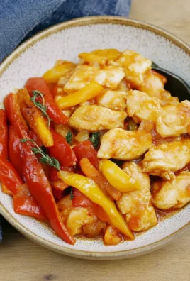 Poêlée de Poulet aux Poivrons : Simple, Saine et Savoureuse
