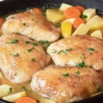 Poulet à la Française au Citron – Une Recette Juteuse et Délicieuse