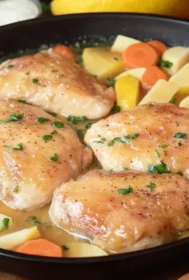 Poulet à la Française au Citron – Une Recette Juteuse et Délicieuse