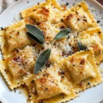 Raviolis au Beurre Noisette et à la Sauge