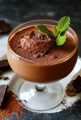 Recette de mousse au chocolat