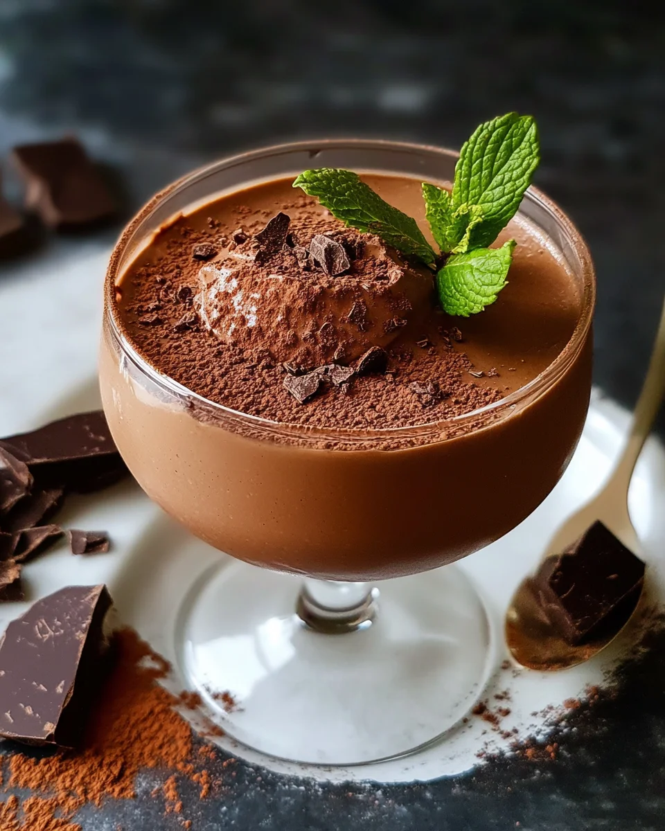 Recette de mousse au chocolat