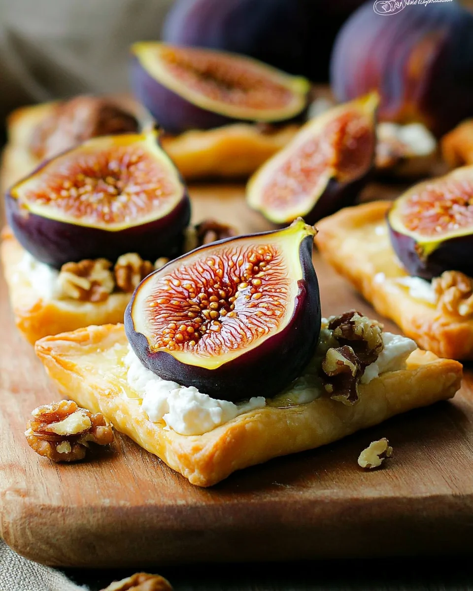 Recette feuilletés aux figues chèvre et miel image 2