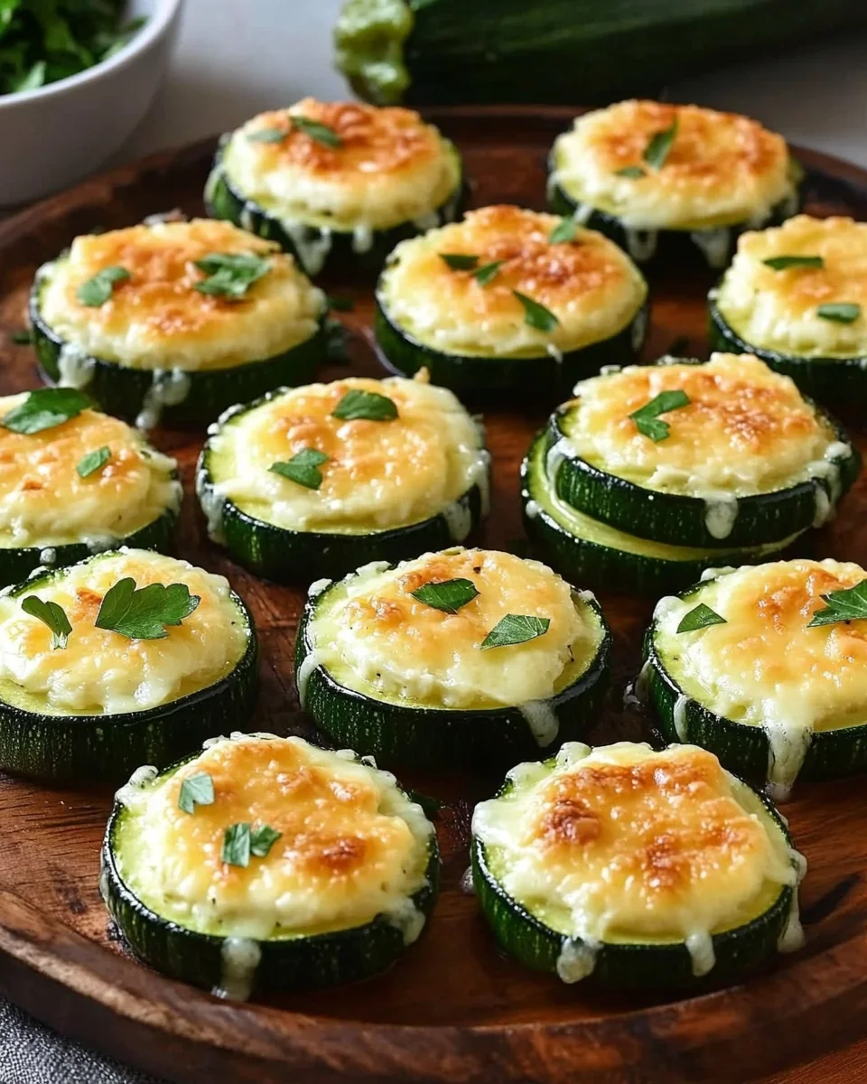 Rondelles de courgettes au fromage
