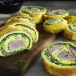 Roulé d’Œufs aux Courgettes, Jambon et Fromage