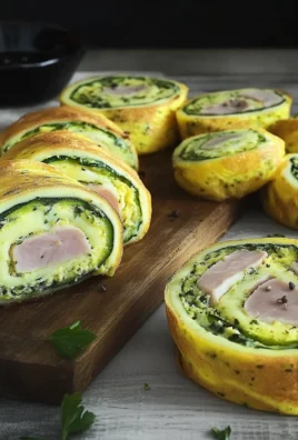 Roulé d’Œufs aux Courgettes, Jambon et Fromage