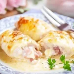 Roulés de poulet crémeux farcis au jambon et au fromage
