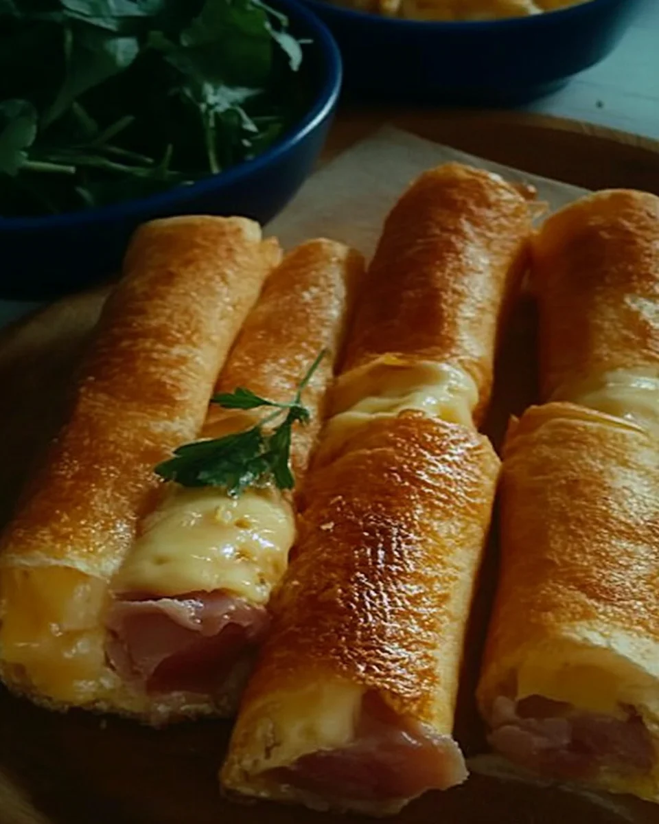 Roulés Dorés au Jambon et au Fromage : La Recette qui Va Faire Craquer Toute la Famille image 2